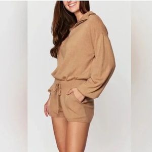Spiritual Gangster knit sleeved romper